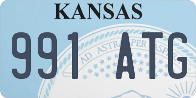 KS license plate 991ATG