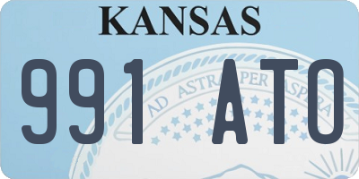 KS license plate 991ATO