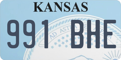 KS license plate 991BHE