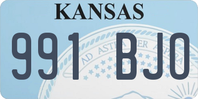 KS license plate 991BJO