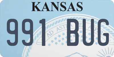 KS license plate 991BUG