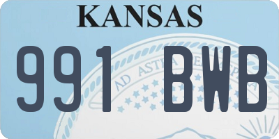 KS license plate 991BWB