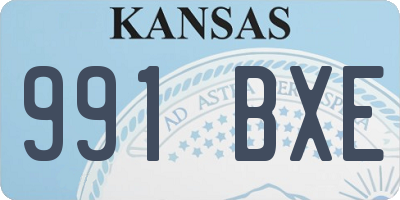KS license plate 991BXE