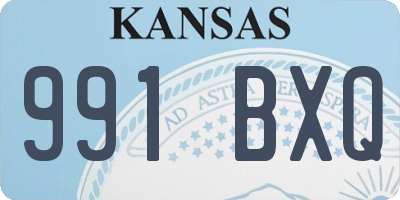 KS license plate 991BXQ