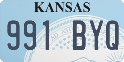 KS license plate 991BYQ