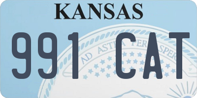 KS license plate 991CAT