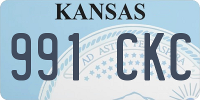 KS license plate 991CKC