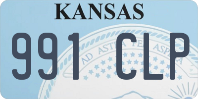 KS license plate 991CLP