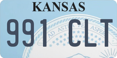 KS license plate 991CLT