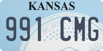 KS license plate 991CMG