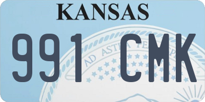 KS license plate 991CMK