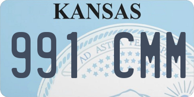 KS license plate 991CMM