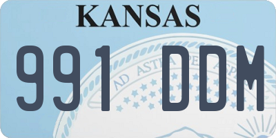 KS license plate 991DDM
