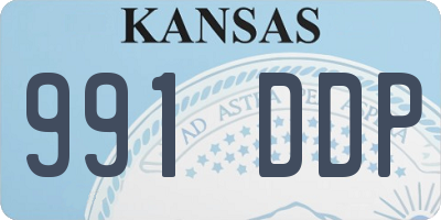 KS license plate 991DDP
