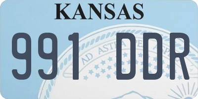 KS license plate 991DDR