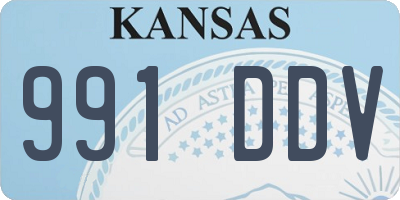 KS license plate 991DDV