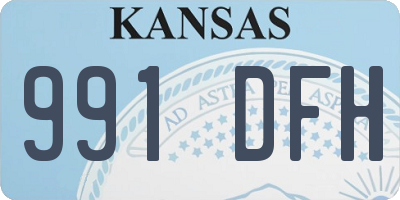 KS license plate 991DFH