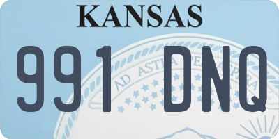 KS license plate 991DNQ