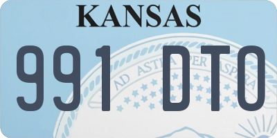 KS license plate 991DTO