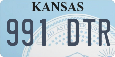 KS license plate 991DTR