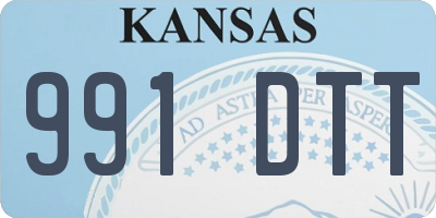 KS license plate 991DTT