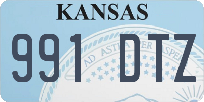 KS license plate 991DTZ