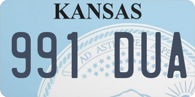 KS license plate 991DUA