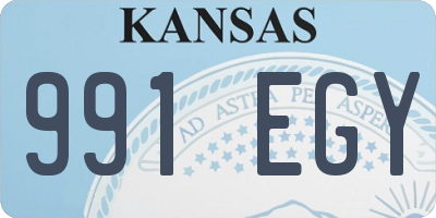 KS license plate 991EGY