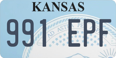 KS license plate 991EPF