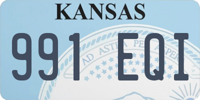 KS license plate 991EQI