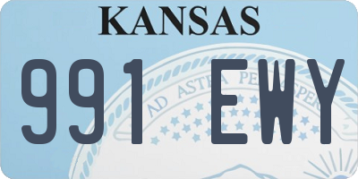 KS license plate 991EWY