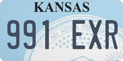 KS license plate 991EXR