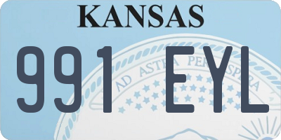 KS license plate 991EYL