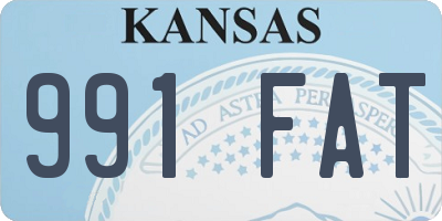 KS license plate 991FAT