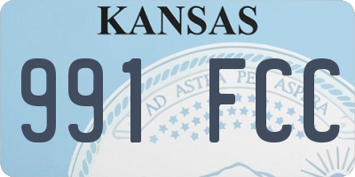 KS license plate 991FCC