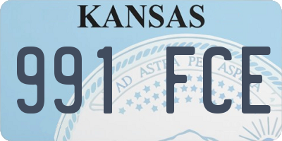 KS license plate 991FCE