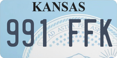 KS license plate 991FFK