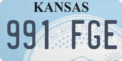 KS license plate 991FGE