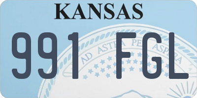 KS license plate 991FGL