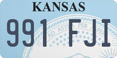 KS license plate 991FJI