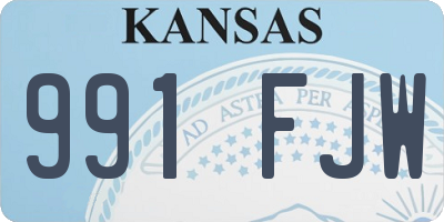 KS license plate 991FJW