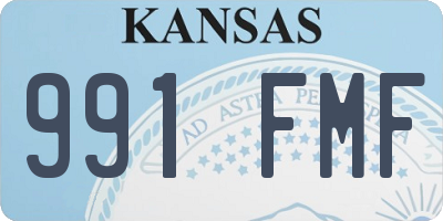 KS license plate 991FMF