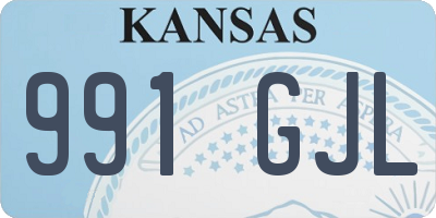 KS license plate 991GJL