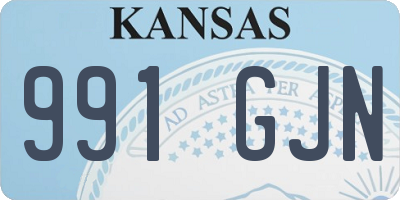 KS license plate 991GJN