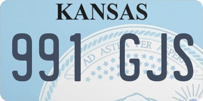 KS license plate 991GJS