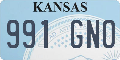 KS license plate 991GNO