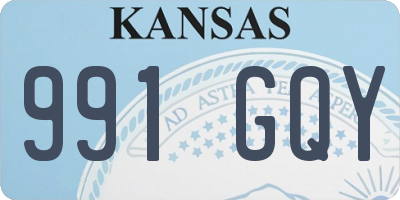 KS license plate 991GQY