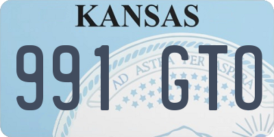 KS license plate 991GTO
