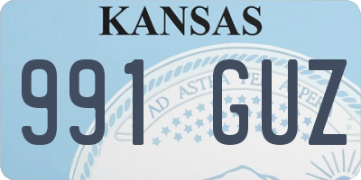 KS license plate 991GUZ