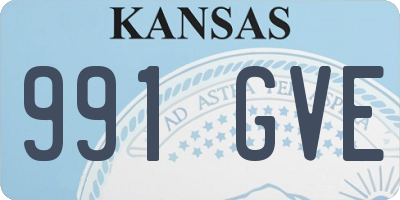 KS license plate 991GVE
